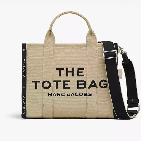 Marc Jacobs Tan Tote Bag with Black Strap
